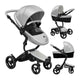New Mima Xari 3 in 1 Stroller (Argento - Black Chassis) - Kidsy