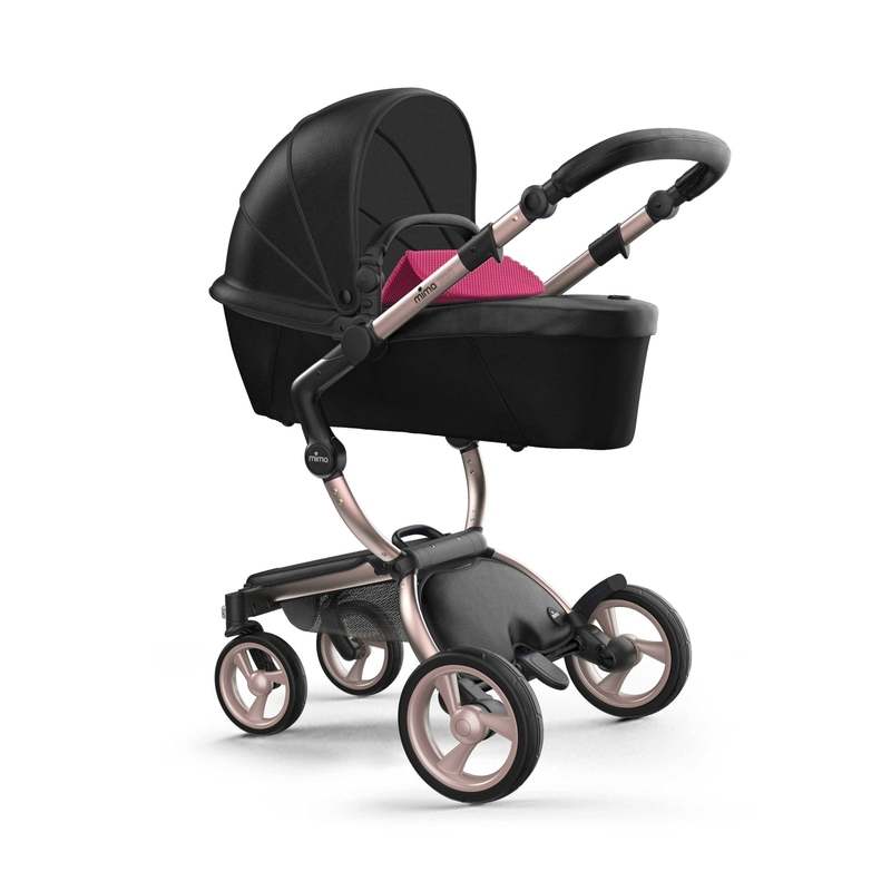 New Mima® Xari Stroller (Rose Gold / Black / Hot Magenta) - Kidsy