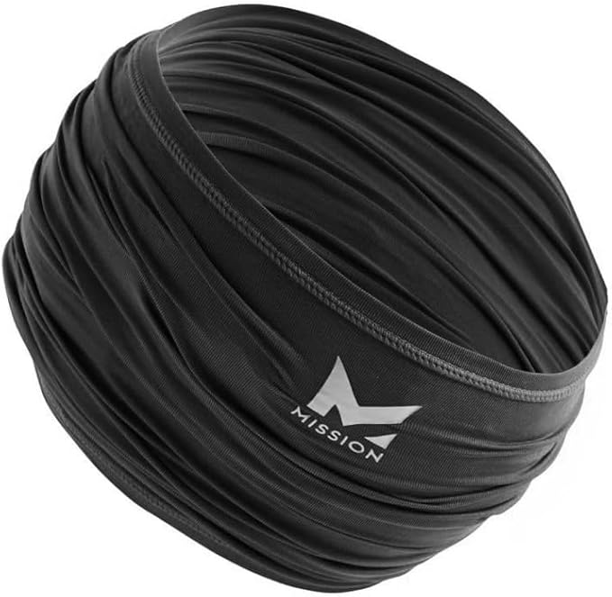 New MISSION Cooling Neck Gaiter UPF 50 (Black) - Kidsy
