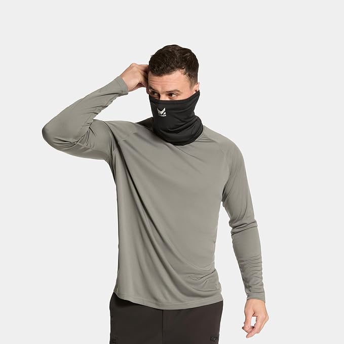 New MISSION Cooling Neck Gaiter UPF 50 (Black) - Kidsy