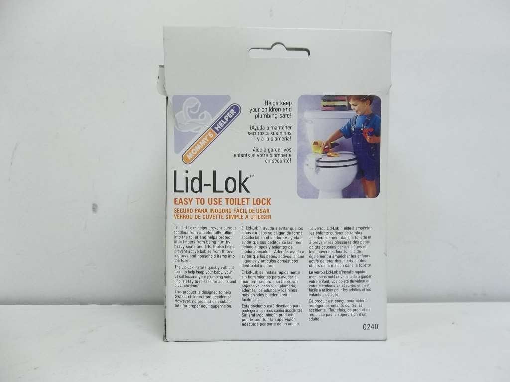 New Mommy's Helper Toilet Seat Lid - Lok (White) - Kidsy