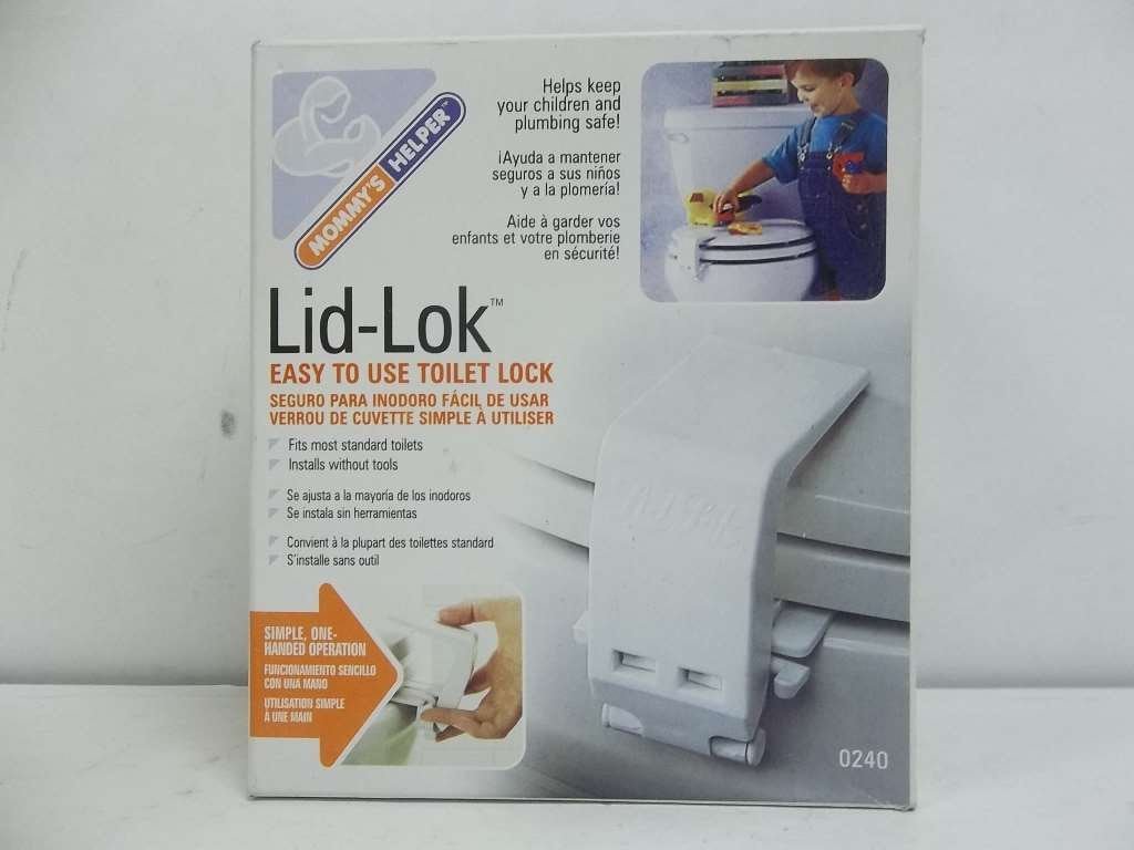 New Mommy's Helper Toilet Seat Lid-Lok (White)
