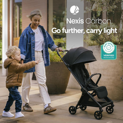New Mompush Nexis Carbon Travel Stroller Ultra - Lightweight Compact (Forest) - Kidsy
