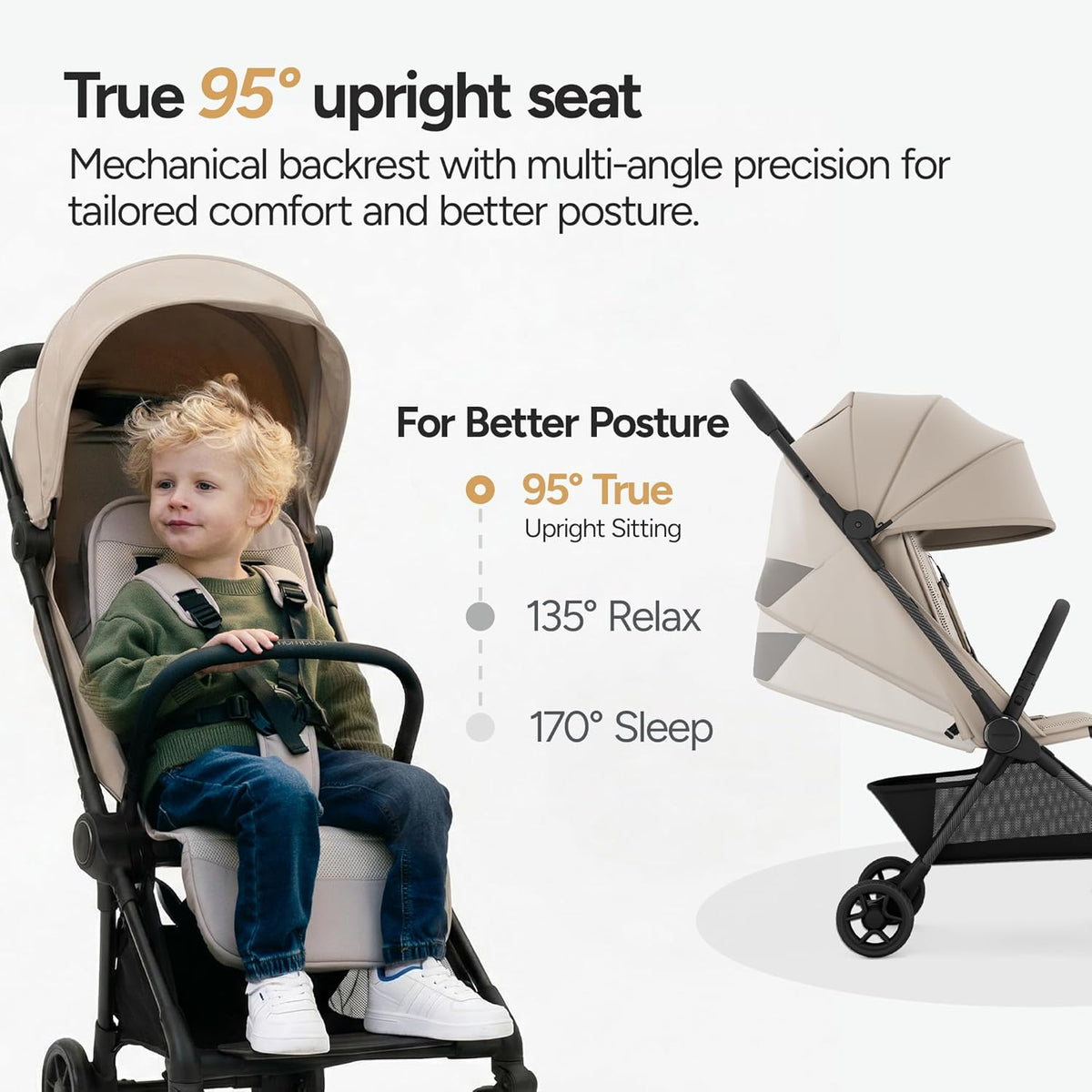 New Mompush Nexis Carbon Travel Stroller Ultra - Lightweight Compact (Forest) - Kidsy