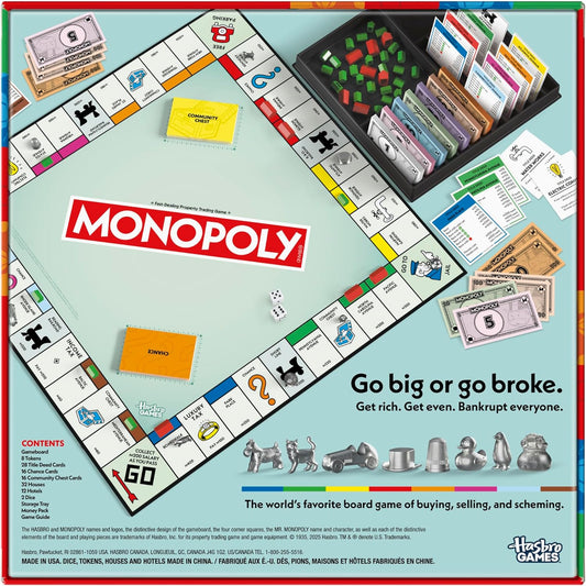 New Monopoly Classic Board Game 2–6 Players 8 Years and Up - Kidsy