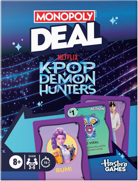 New Monopoly Deal Kpop Demon Hunters Card Game - Kidsy
