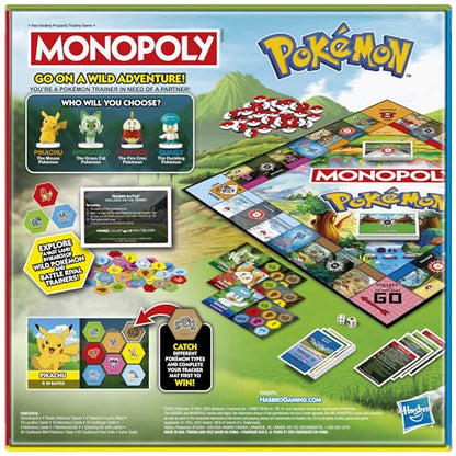 New Monopoly Pokémon Edition Board Game - Kidsy