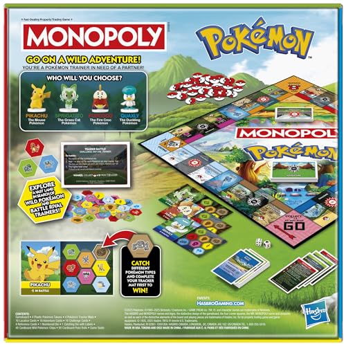 New Monopoly Pokémon Edition Board Game - Kidsy