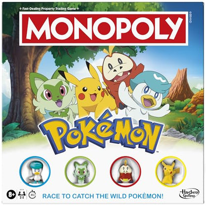 New Monopoly Pokémon Edition Board Game - Kidsy