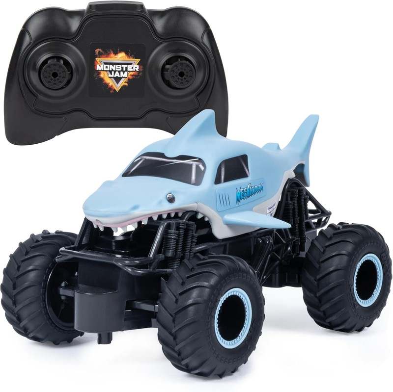 New Monster Jam, Official Megalodon Remote Control Monster Truck (Megalodon) - Kidsy