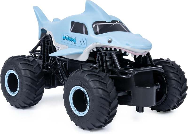 New Monster Jam, Official Megalodon Remote Control Monster Truck (Megalodon) - Kidsy
