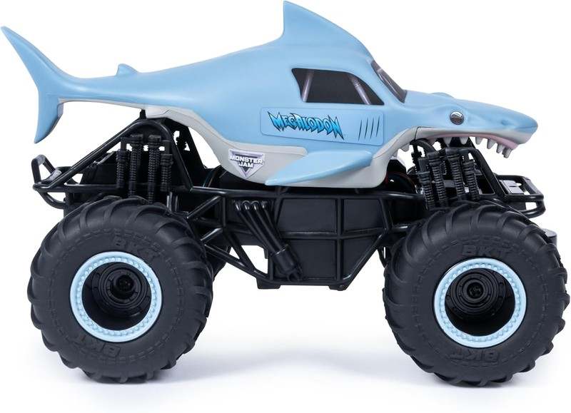 New Monster Jam, Official Megalodon Remote Control Monster Truck (Megalodon) - Kidsy