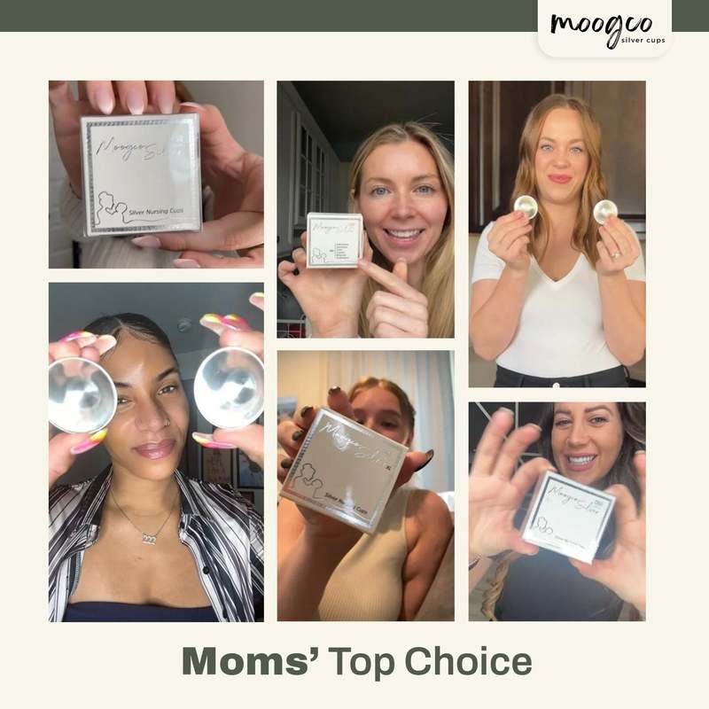 New MOOGCO Silver Nursing Cups 925k Silver - Kidsy