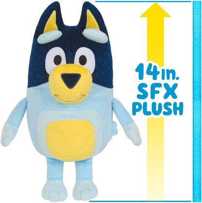 New Moose Toys Bluey Talking Bandit Plush Toy (Bandit) - Kidsy