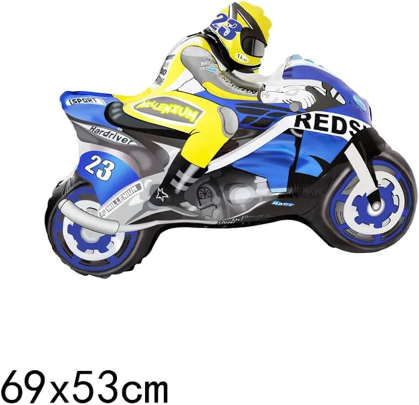 New Morndew 3 PCS Motorcycles and Helmet Foil Balloons - Kidsy