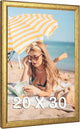 New Moudamion 20x30 Solid Wood Frame (Gold, Horizontal Vertical Wall Mounting Display, 1pcs) - Kidsy