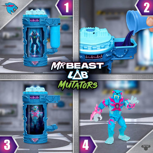 New MrBeast Lab Hyper Fusion Mutators Lightning Panther Articulated Figure - Kidsy