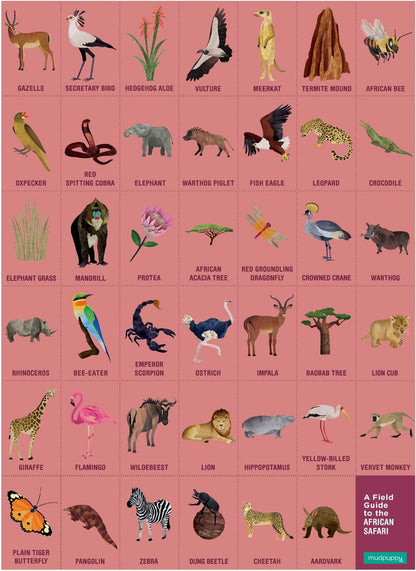 New Mudpuppy African Safari 64 Piece Search and Find Jigsaw Puzzle - Ages 4+ - Kidsy