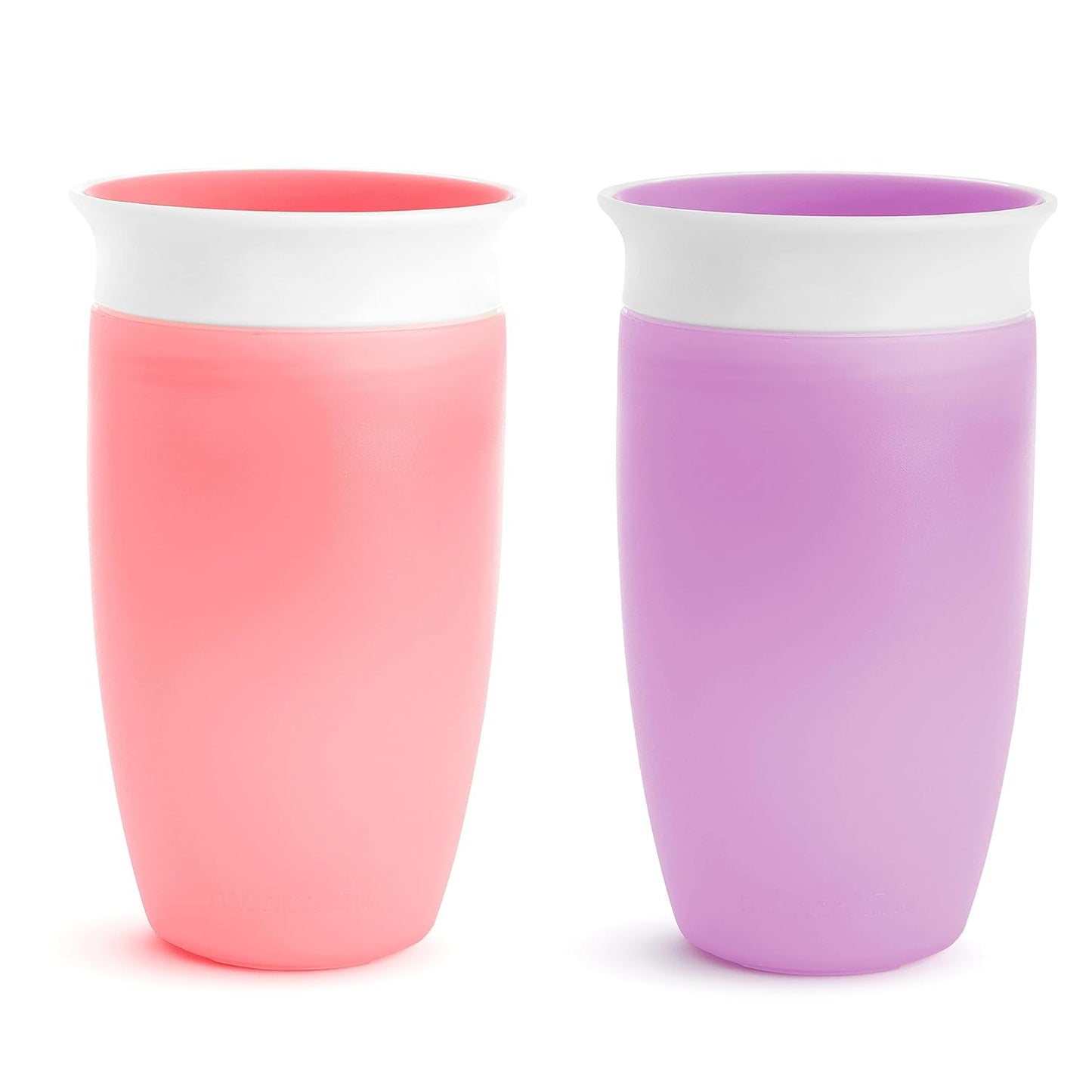 New Munchkin Miracle 360 Sippy Cup 10oz 2 Pack (Pink/Purple) - Kidsy