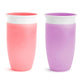 New Munchkin Miracle 360 Sippy Cup 10oz 2 Pack (Pink/Purple) - Kidsy