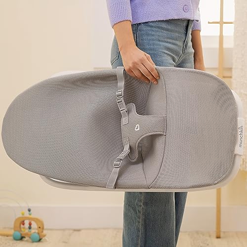 New Munchkin® Spring 2 - in - 1 Baby Bouncer & Rocker (Grey) - Kidsy