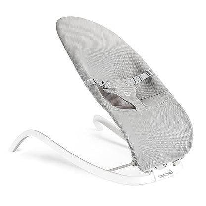 New Munchkin® Spring 2 - in - 1 Baby Bouncer & Rocker (Grey) - Kidsy