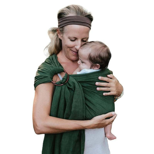 New Nalakai Ring Sling Baby Carrier (Selva Dark Green) - Kidsy
