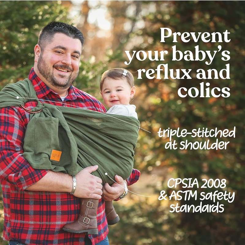 New Nalakai Ring Sling Baby Carrier (Selva Dark Green) - Kidsy