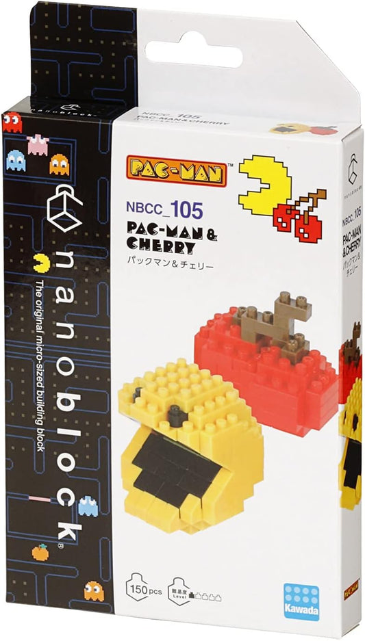 New nanoblock - PAC - Man - PAC - Man & Cherry, Character Collection Series Building Kit - Kidsy