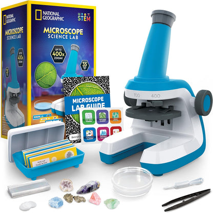 New National Geographic Kids Microscope 400x Science Kit - Kidsy