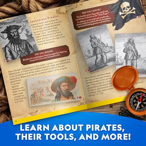 New National Geographic Pirate Adventure Activity Kit STEM Toy Set - Kidsy
