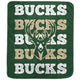 New NBA Milwaukee Bucks Repeat Refresh Ultra Soft Blanket - Kidsy