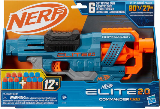 New NERF Elite 2.0 Commander RD - 6 6 - Dart Drum Foam Blaster - Kidsy