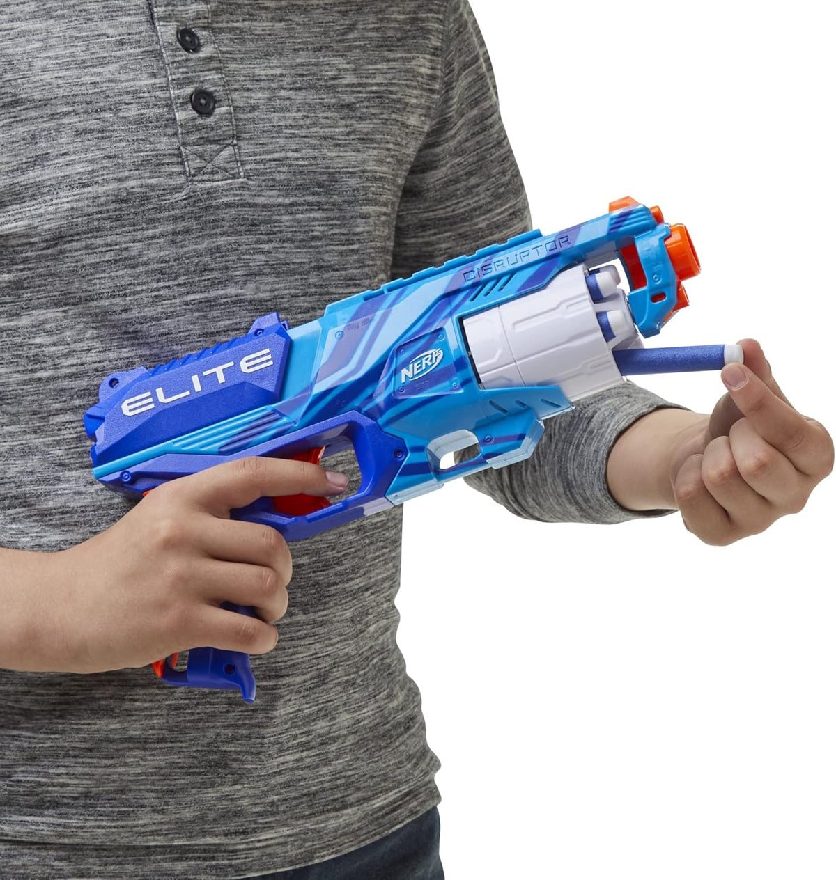 New NERF Elite Disruptor Reflex Blaster (Blue) - Kidsy