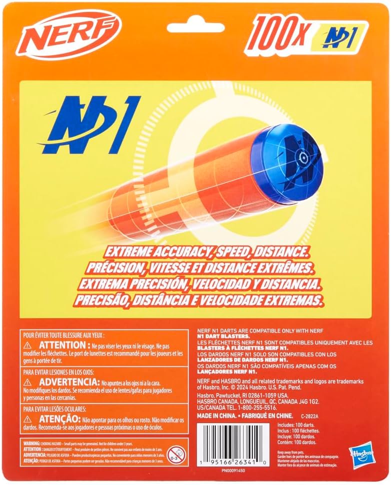 New Nerf N Series N1 Darts 100 - Pack (Orange) - Kidsy