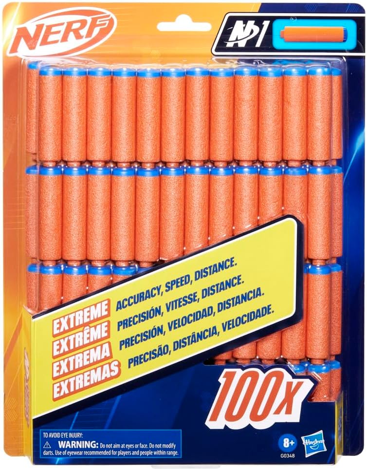 New Nerf N Series N1 Darts 100 - Pack (Orange) - Kidsy