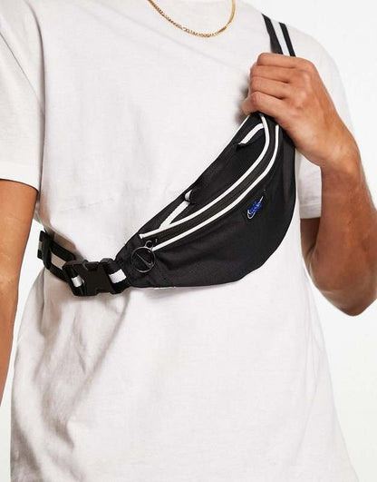 New Nike Heritage Retro Waist Pack (Black/Hyper Royal) - Kidsy