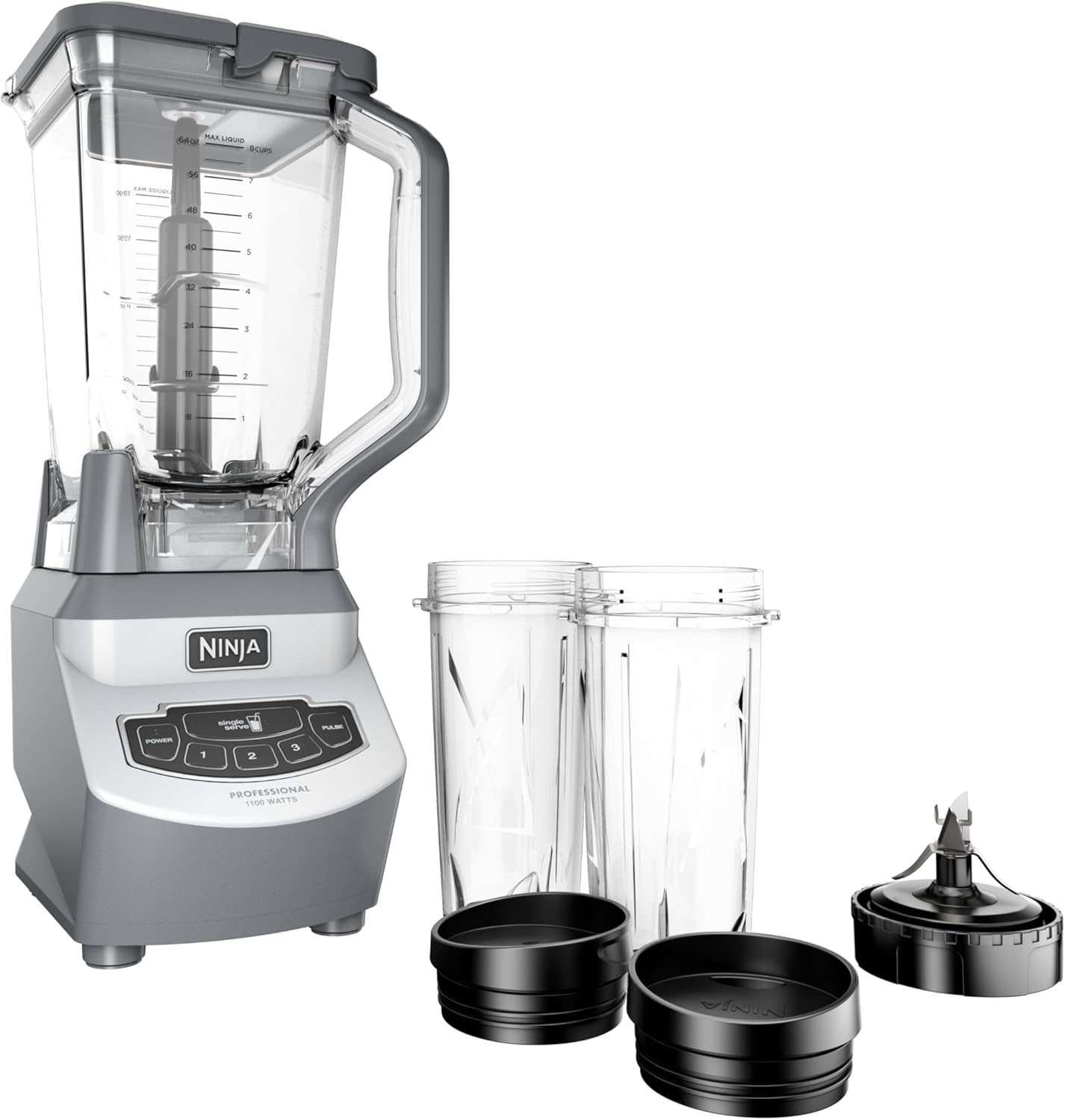 New Ninja BL660 Professional Compact – 1100W Blender (Gray) - Kidsy