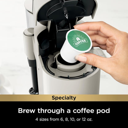 New Ninja Pod & Grounds Specialty Single - Serve Coffee Maker (Stone) - Kidsy