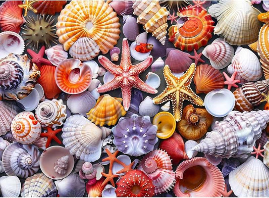 New Nitktaia 500 Pieces Jigsaw Puzzles for Adults Colorful Beach Shells Puzzle - Kidsy