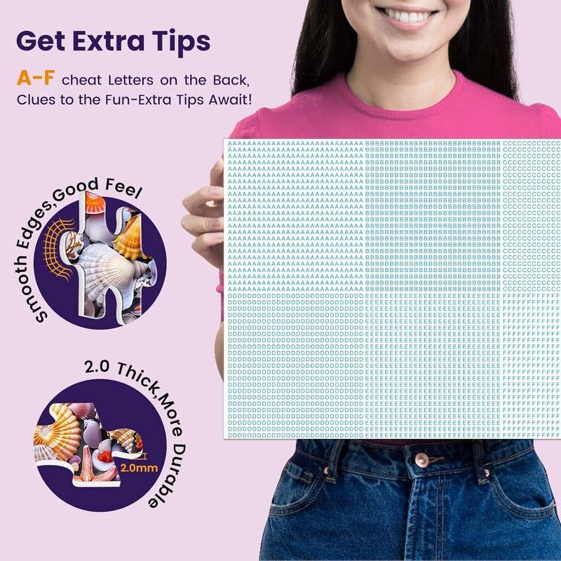 New Nitktaia 500 Pieces Jigsaw Puzzles for Adults Colorful Beach Shells Puzzle - Kidsy