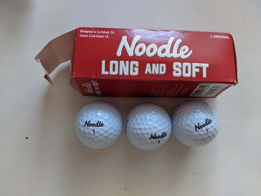 New Noodle Long and Soft 3 Golf Balls (White) - FINAL SALE - Kidsy