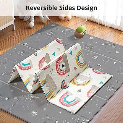 New NOONKTY Foldable Baby Play Mat 79x71 (Rainbow) - Kidsy