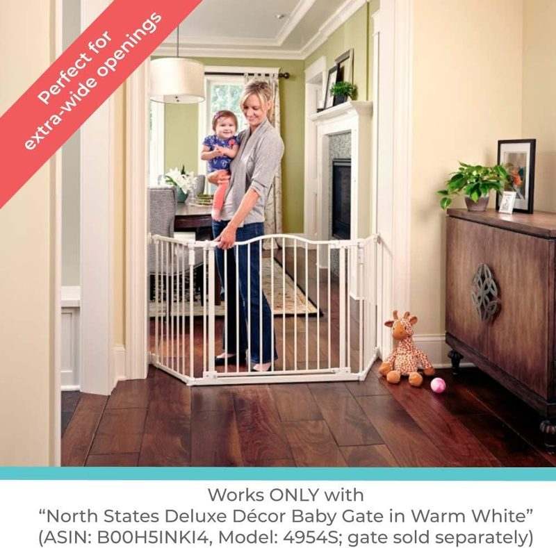 New North States 6 - Bar Gate Extension 15x30 (White) - Kidsy
