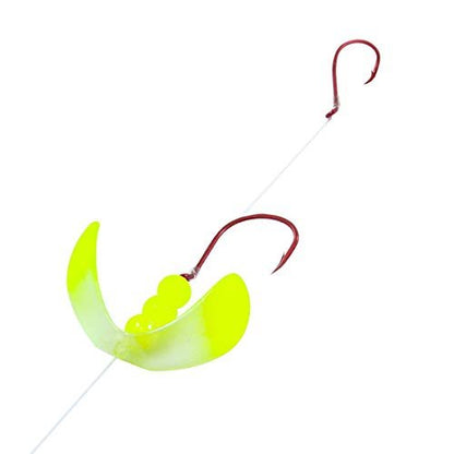 New Northland Tackle BFBH1 - CTC Butterfly Blade Harness1/Cd Snell Butterfly Blade Harness, Clear Tip Chartreuse, 60" - Kidsy