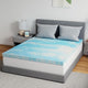 New Novilla Memory Foam Mattress Topper - California King (2 Inch, Blue) - Kidsy