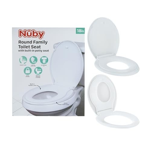 New Nuby Family Toilet Seat - Built - in Potty Training Toilet Seat - Kidsy