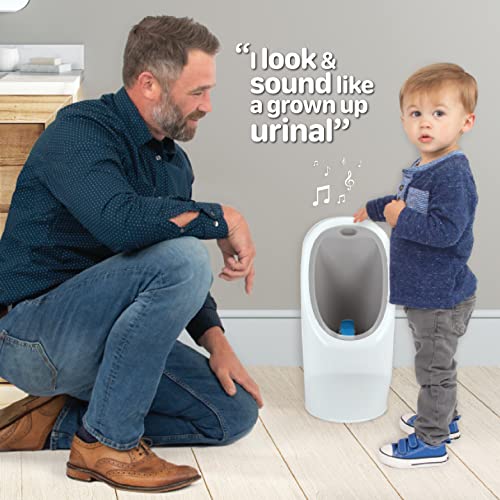 New Nuby My Real Urinal Training Toilet with Life - like Flush Button and Sound White - Kidsy