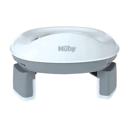 New Nuby Portable Potty and Toilet Training Seat with Disposable Bags and Travel Bag (Gray/White) - Kidsy