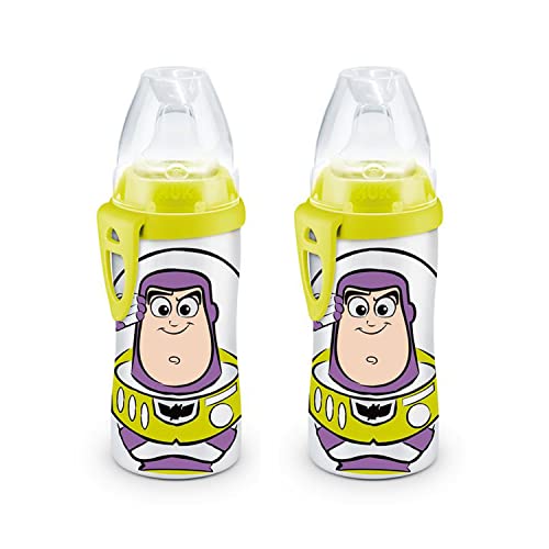 New NUK Buzz Lightyear Active Cup, 10 Oz, 2 - Pack - BPA Free, Spill Proof Sippy Cup - Kidsy